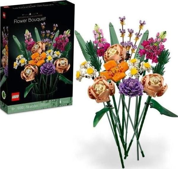 LEGO Icons Flower Bouquet (756 Pieces) Çok Renkli - Image 1