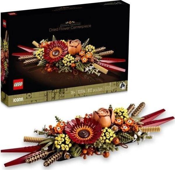 LEGO Icons Kurutulmuş Çiçek Merkez Parçası Botanik Koleksiyonu Seti 10314 Multicolor - Image 1