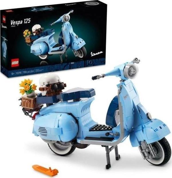 LEGO Icons Vespa 125 Scooter Model Yapı Seti Standart paketleme - Image 1