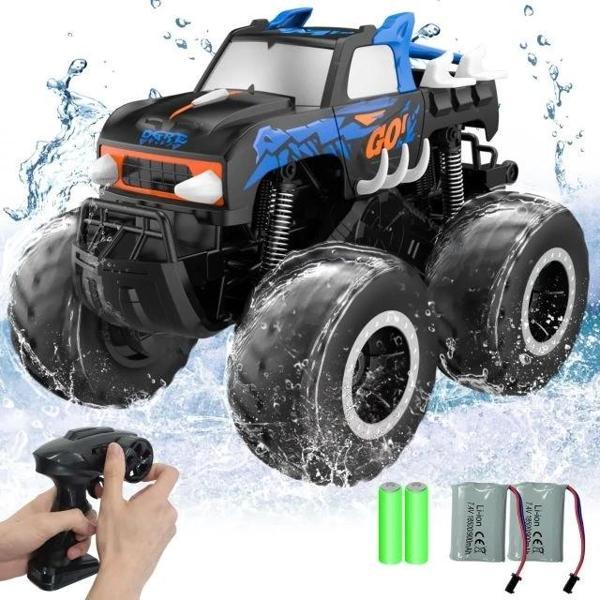 EXHOBBY Amfibi Uzaktan Kumandalı Araba 2.4GHz 1:20 Mavi Kamyon - Image 1