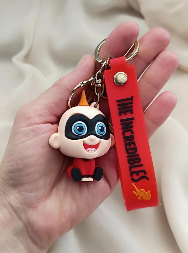 İnanılmaz Aile Silikon Anahtarlık -Jack-Jack Bebek Sırt Çantası Cüzdan Çanta Süsü - Image 1