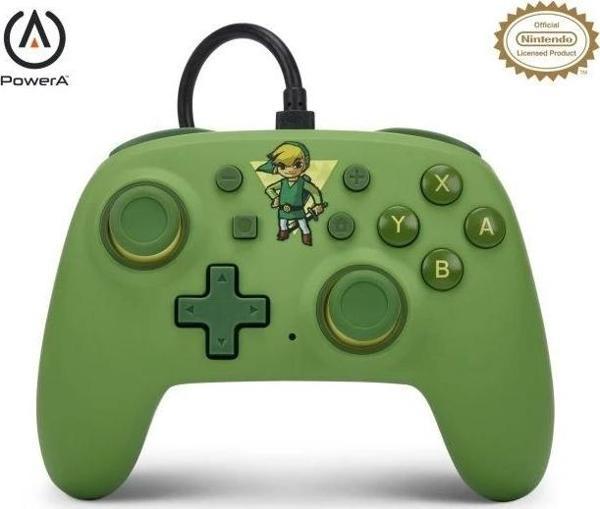 PowerA Nano Kablolu Oyun Kolu - Nintendo Switch Mario Bros Toon Link - Image 1