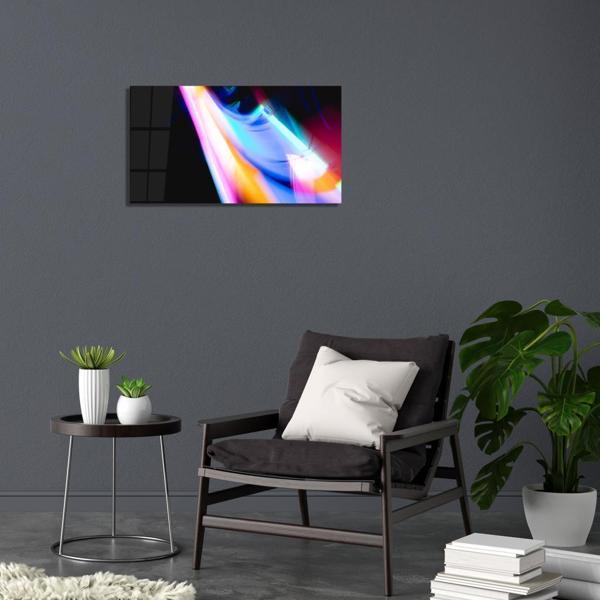 Veraart Soyut Temalı Pleksi Cam Tablo Işık Hüzmesi - Image 1