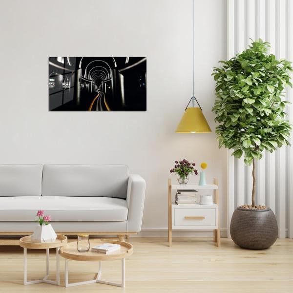 Veraart Soyut Temalı Pleksi Cam Tablo Sonsuz Tünel - Image 1