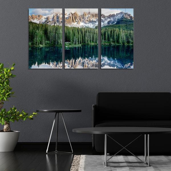 Veraart Doğa 3 lü Set Pleksi Cam Tablo Doğa Yansıması - Image 1