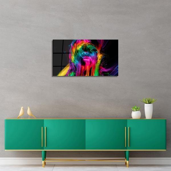 Veraart Kadın Temalı Pleksi Cam Tablo Neon  Kadın  - Image 1