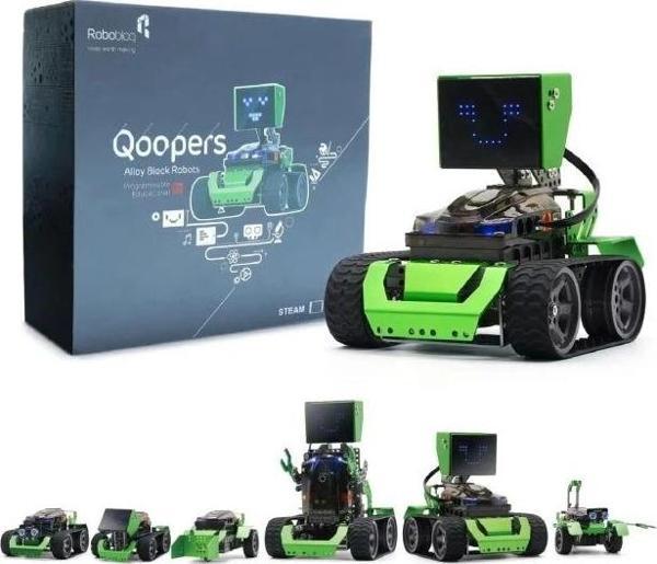 Robobloq Qoopers 6'sı 1 Arada Programlama Robotu Kodlama Oyuncak - Image 1