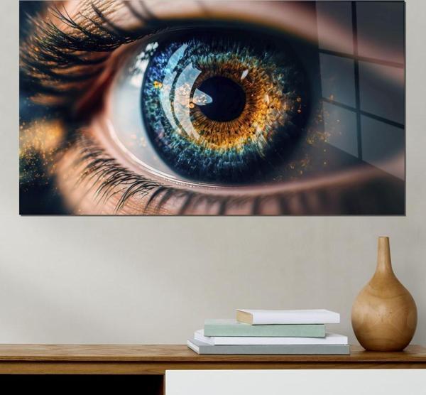 Veraart Kadın Temalı Pleksi Cam Tablo Göz - Image 1