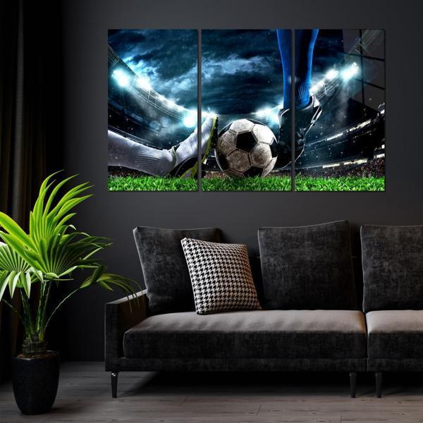 Veraart Spor 3 lü Set Pleksi Cam Tablo Futbol Maçı - Image 1