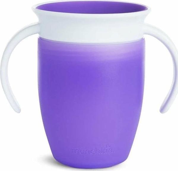 Munchkin Mucize 360° Alıştırma Bardağı 6 Ay+ 207 Ml Mor - Image 1
