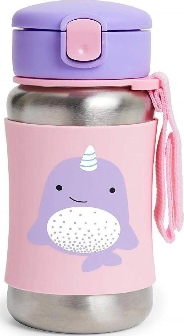 Skip Hop Zoo Pipetli Paslanmaz Çelik Suluk 350 Ml Narwhal - Image 1
