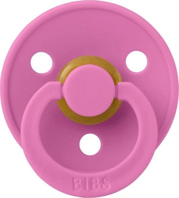 Bibs Colour Kauçuk Emzik 6-18 Ay Bubblegum - Image 1