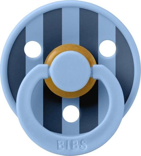 Bibs Studio Colour Block Kauçuk Emzik 6-12 Ay Sky Blue - Image 1