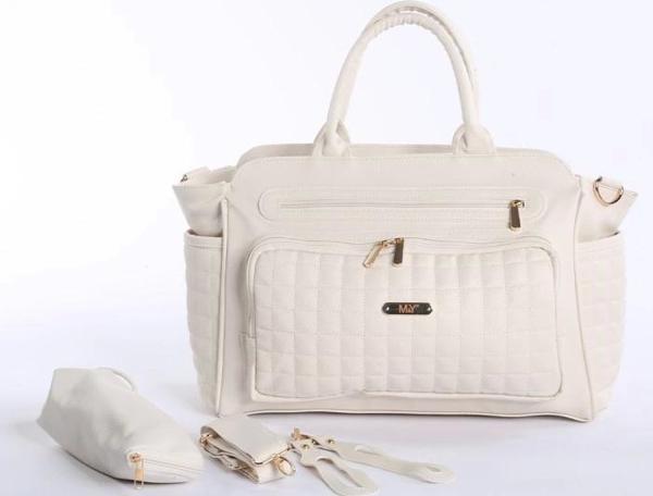 M&Y Juno Deri Anne Bebek Bakım Çantası 7281 Krem - Image 1