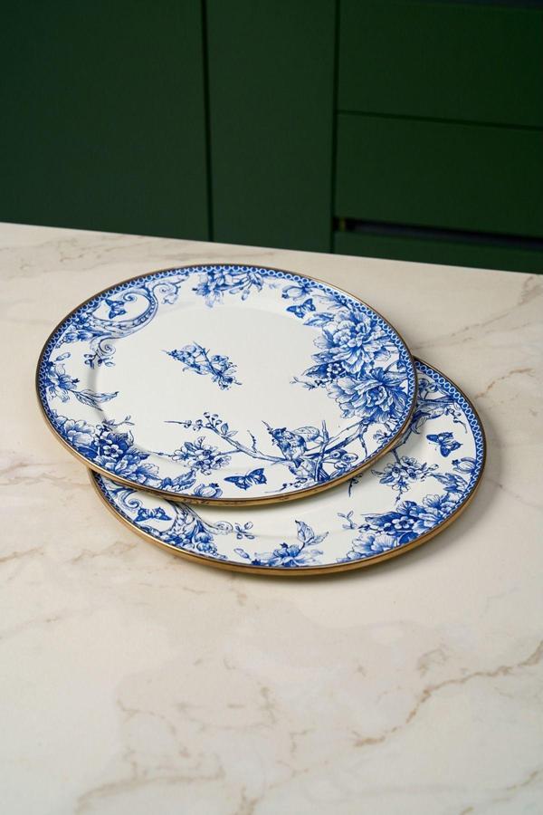 Miss Betty Blue Life Emaye 2'Li Servis Tabağı 30 Cm - Image 1