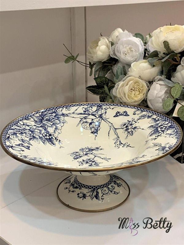 Miss Betty Blue Life Emaye Ayaklı Meyvelik 30 Cm - Image 1