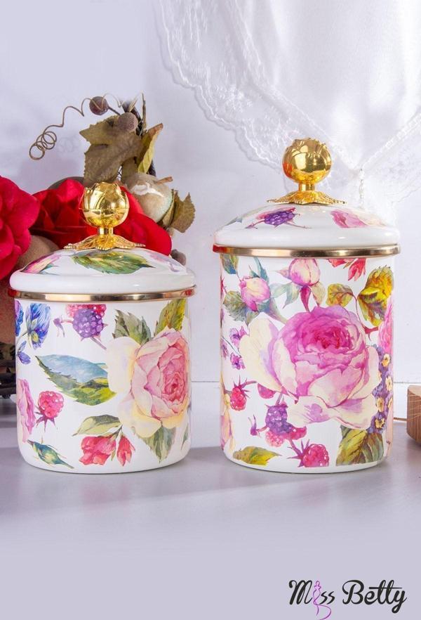 Miss Betty Emaye Kavanoz 2'Li Set Rose Deluxe - Image 1