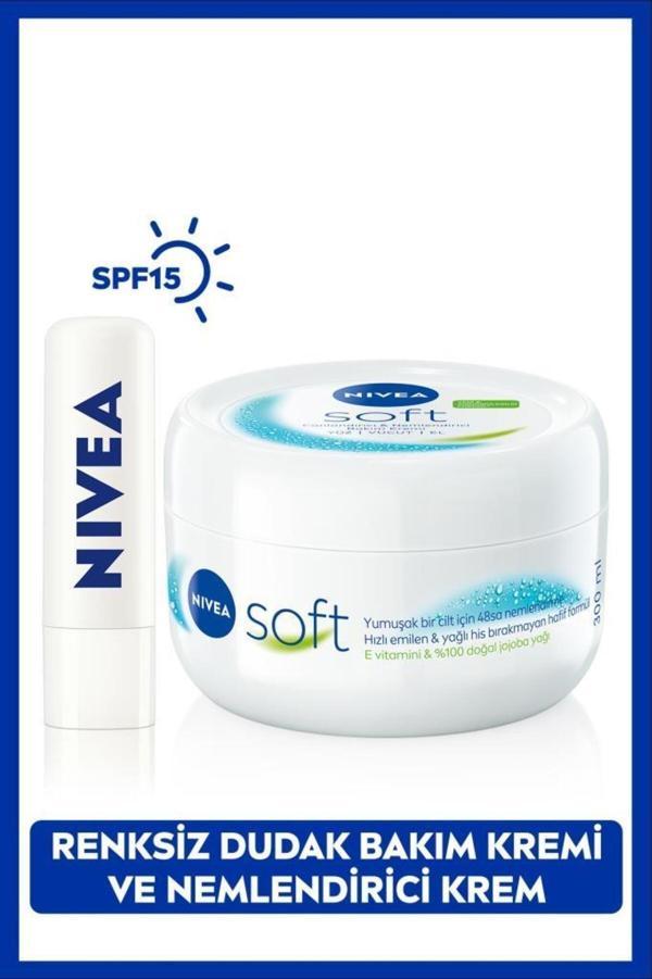 Güneş Koruyucu Renksiz Dudak Bakım Kremi Medrepair Spf15 Ve Soft Nemlendirici Vücut Bakım Kremi300ml - Image 1
