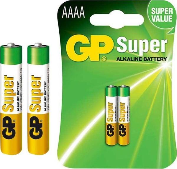 GP 25A AAAA İNCENİN İNCESİ ALKALİN PİL 2Lİ KART (PAKET FİYATI) - Image 1