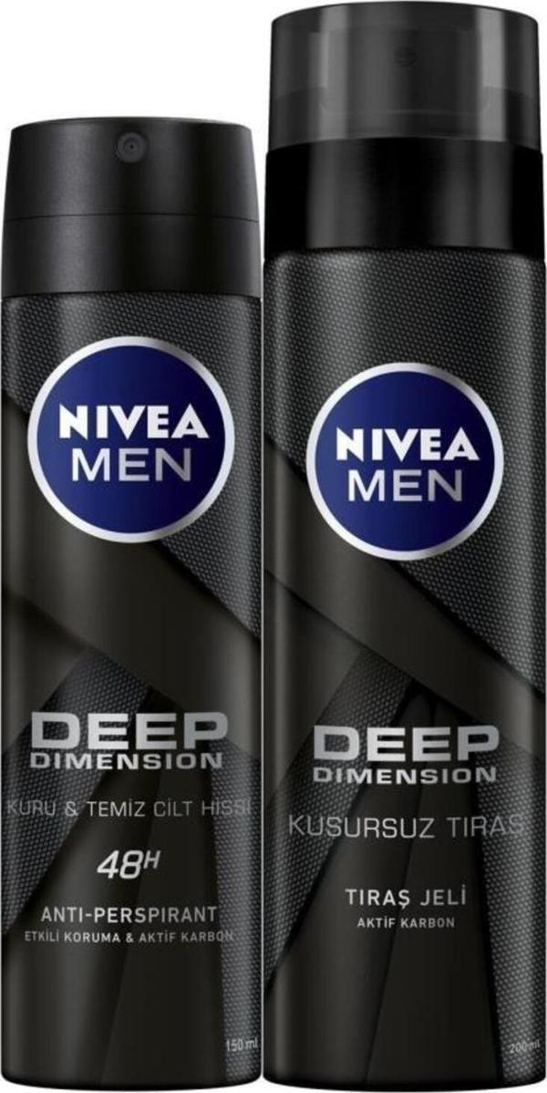 Deep Sprey Deodorant Erkek 150 ml Deep Tıraş Jeli 200 ml - Image 1