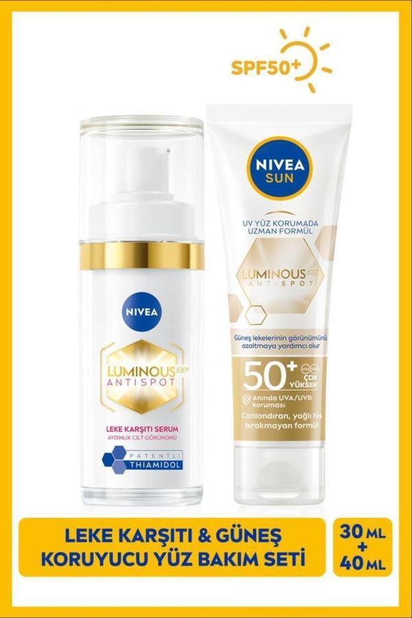 Sun Luminous630 Yüz Kremi 40ml, Spf50 Ve Thiamidol Etkili Leke Karşıtı Serum 30ml, Aydınlık Cilt - Image 1