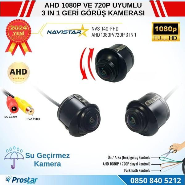 Ayarlanabilir Başlıklı AHD 1080P ve 720P Çevrilebilir Geri Görüş Kamerası - Image 1