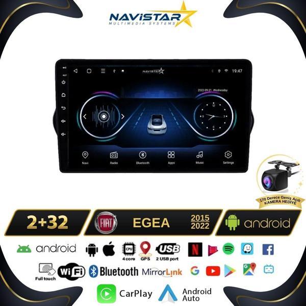 Fiat Egea 2+64GB Kablosuz Carplay 2015-2022 Android 13 Navigasyon Multimedya Sistemi - Image 1