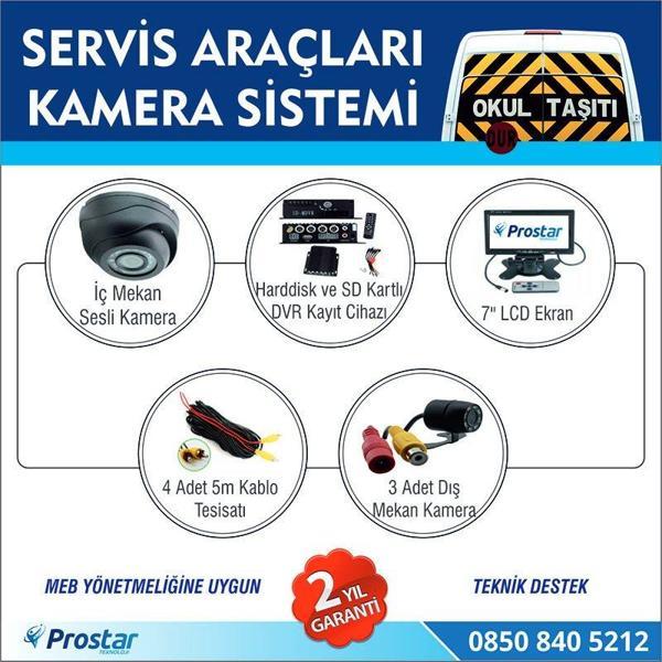 Harddisk Hariç Okul Servisi Araç Kamera Seti - Image 1