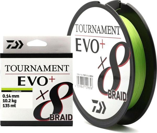 Daiwa Tournament Evo+ 8X İp Misina 0.14mm 10.2kg 135mt Açık Yeşil - Image 1