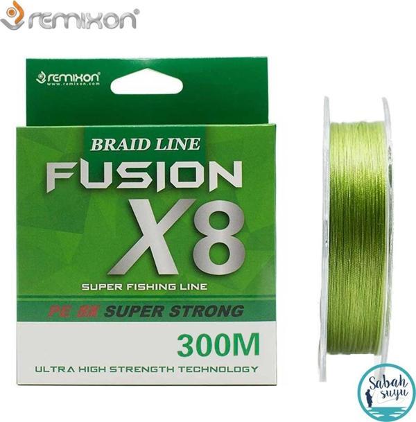 Remixon Fusion X8 İp Misina 300mt 0.13mm 6.8kg Yeşil - Image 1