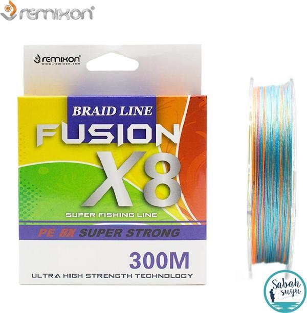 Remixon Fusion X8 İp Misina 300mt 0.13mm 6.8kg Multi - Image 1