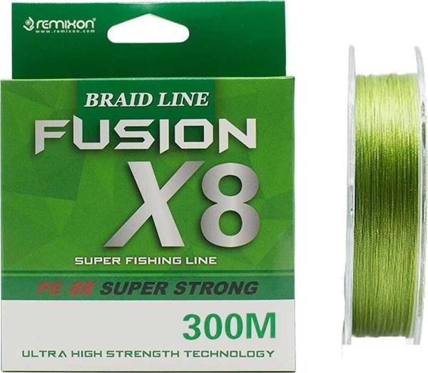Remixon Fusion X8 İp Misina 300mt 0.25mm 15kg Yeşil - Image 1