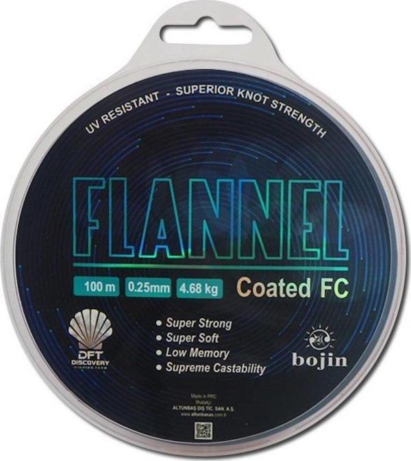 Bojin Flannel FC Coated Mono Misina 100mt 0.25mm 4.68kg - Image 1