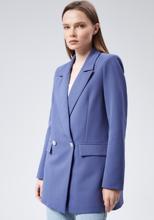 Oversize Dokuma Blazer Ceket - Image 1