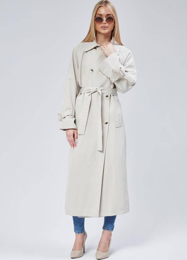 Kadın Oversize Kuşaklı Trençkot - Image 1