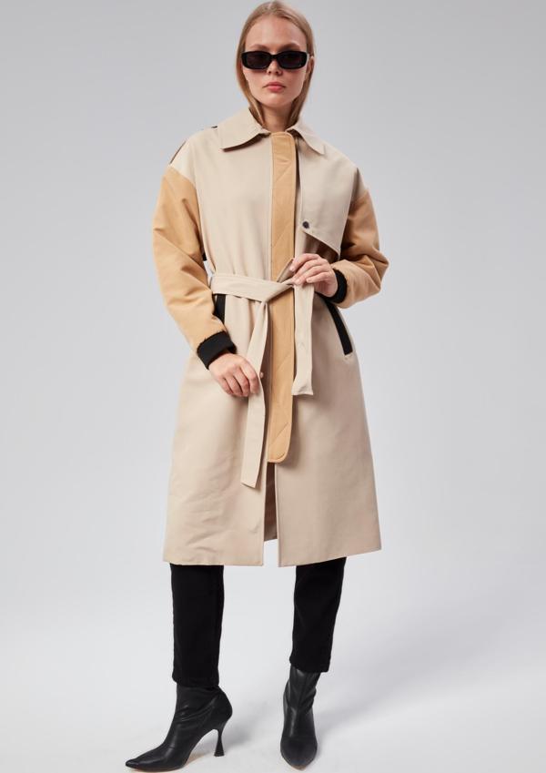 Kadın Regular Astarlı Trençkot - Image 1