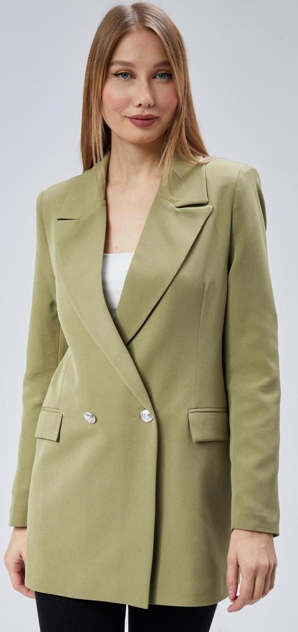 Oversize Dokuma Blazer Ceket - Image 1