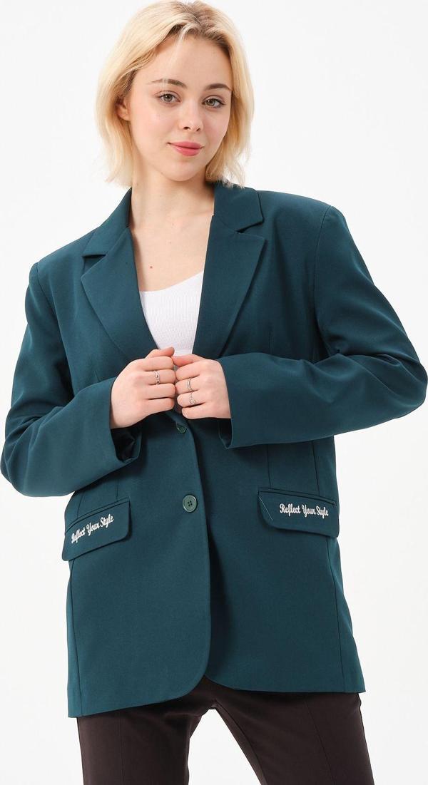 Kadın Nakışlı Dokuma Ceket - Image 1