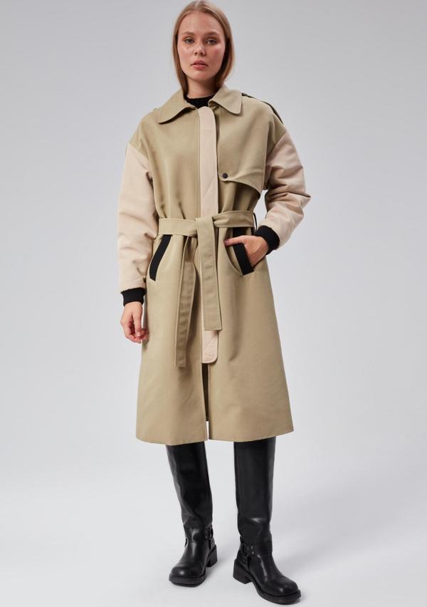 Kadın Regular Astarlı Trençkot - Image 1