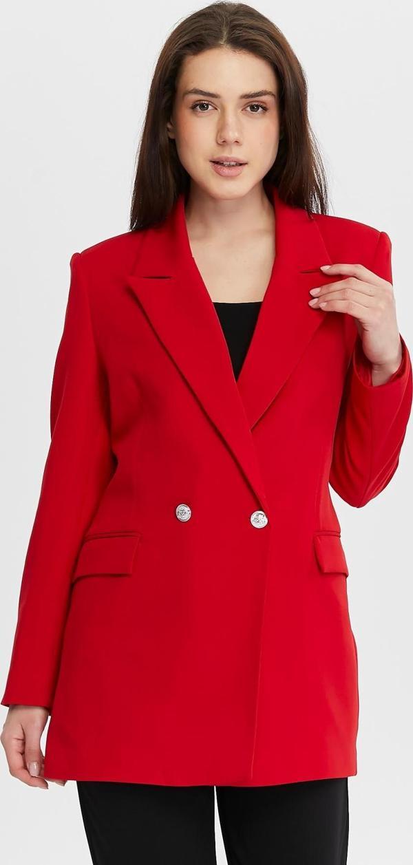 Oversize Dokuma Blazer Ceket - Image 1