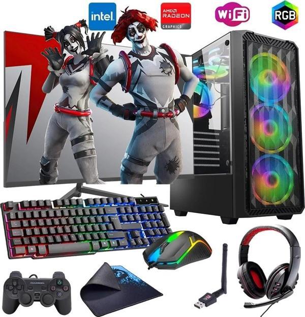 i5 12400F 16GB DDR4 1TB m2 8GB RX580 24" Monitörlü Oyun Bilgisayarı (Gaming SET) - Image 1