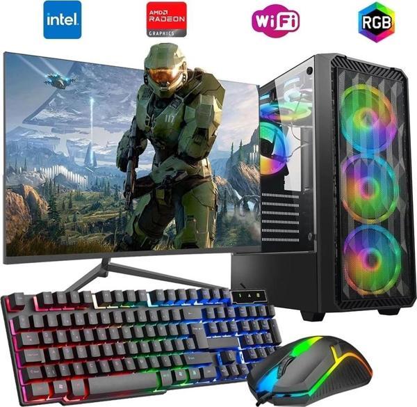 i5 14400F 16GB DDR4 1TB m2 8GB RX580 24" Monitörlü Oyun Bilgisayarı - Image 1