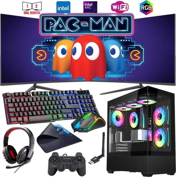 i7 14700F 16GB DDR4 1TB m2 12GB ARC B580 Çift 24" Monitörlü Oyun Bilgisayarı (Gaming SET) - Image 1