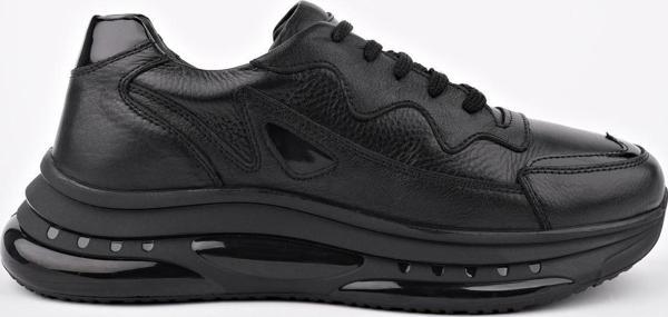 Muggo POWER Bağcıklı Hakiki Deri Kalın Taban Erkek Günlük Sneaker Spor Ayakkabı - Image 1