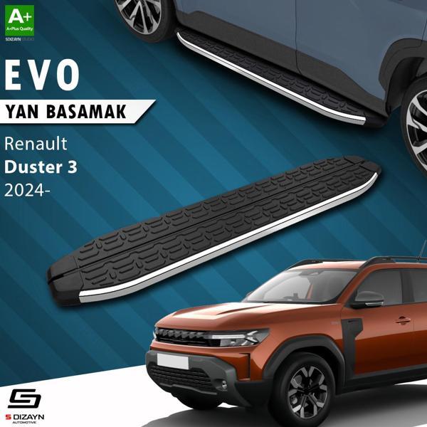S-Dizayn Renault Duster 3 Evo Krom Yan Basamak 183 Cm 2024 Üzeri A+ Kalite - Image 1