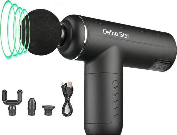 Defne Star Darbeli Titreşimli Şarjlı Sporcu Masaj Tabancası Masaj Aleti Kas Rahatlatıcı Egzersiz Aleti Ng-Sm003 - Image 1