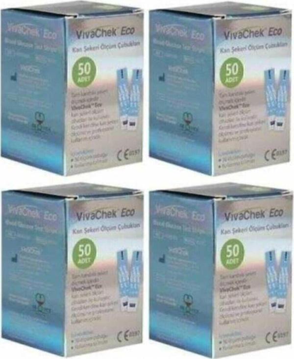 Vıvachek Şeker Ölçüm Çubuğu/Strip 50 Li 4 Adet 200Lu - Image 1