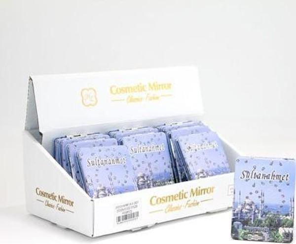 Taşlı İstanbul Tasarımı El Aynası İnce Model 14 - Image 1