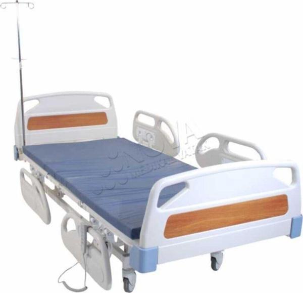 2 Motorlu Abs Başlıklı Hasta Karyolası Hastane Tipi Yatak Dahil - Image 1