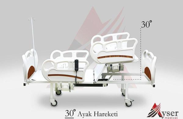 2 Motorlu Abs Hasta Karyolası (4 PARÇALI SÜNGER HASTA DÖŞEĞİ DAHİLDİR.) - Image 1